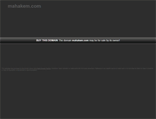 Tablet Screenshot of mahakem.com